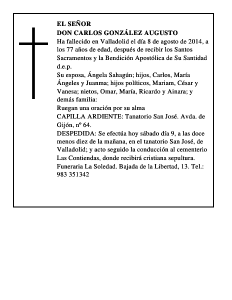 Don Carlos González Augusto