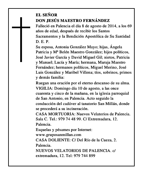 Don Jesús Maestro Fernández