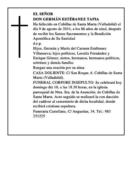 Don Germán Estébanez Tapia