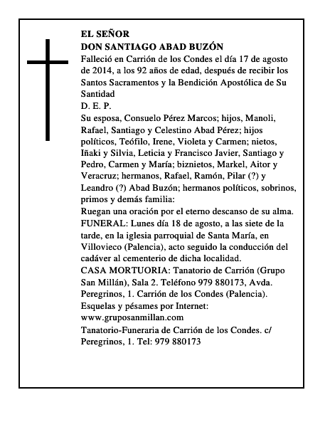 Don Santiago Abad Buzón