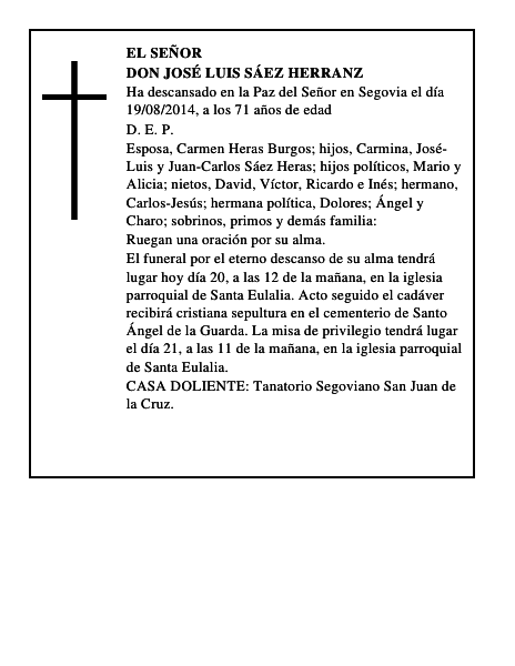 Don José Luis Sáez Herranz