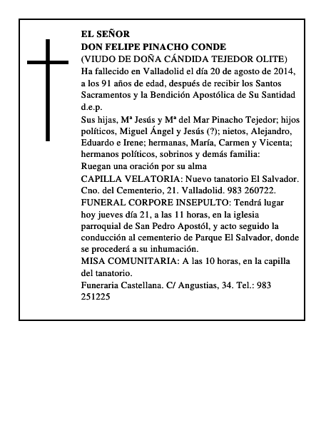 Don Felipe Pinacho Conde