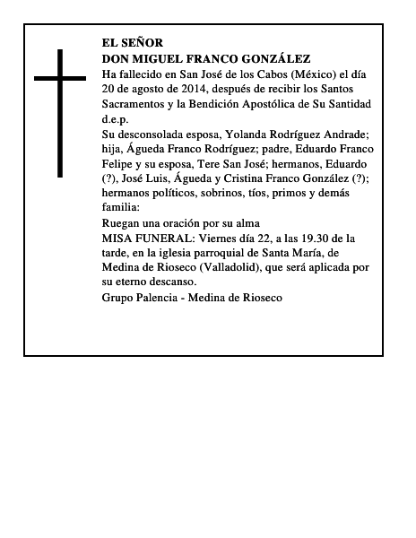 Don Miguel Franco González