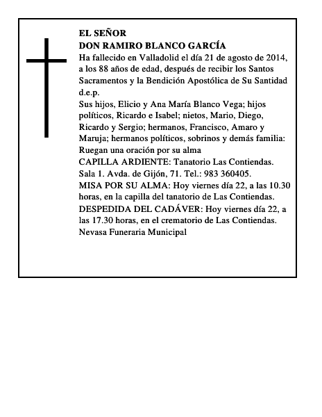 Don Ramiro Blanco García