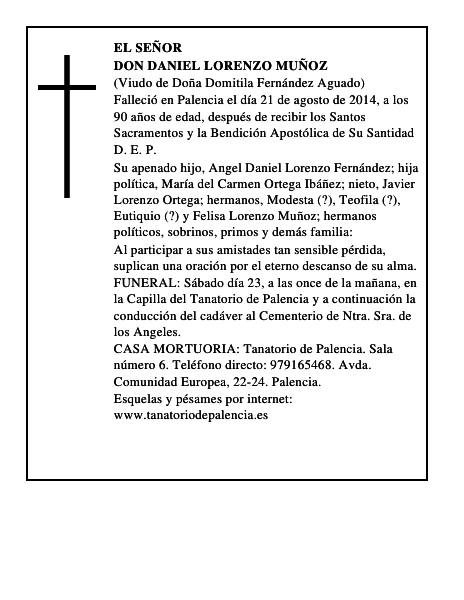 Don Daniel Lorenzo Muñoz