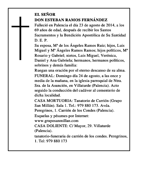 Don Esteban Ramos Fernández