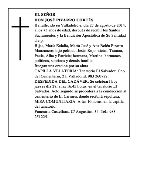Don José Pizarro Cortés