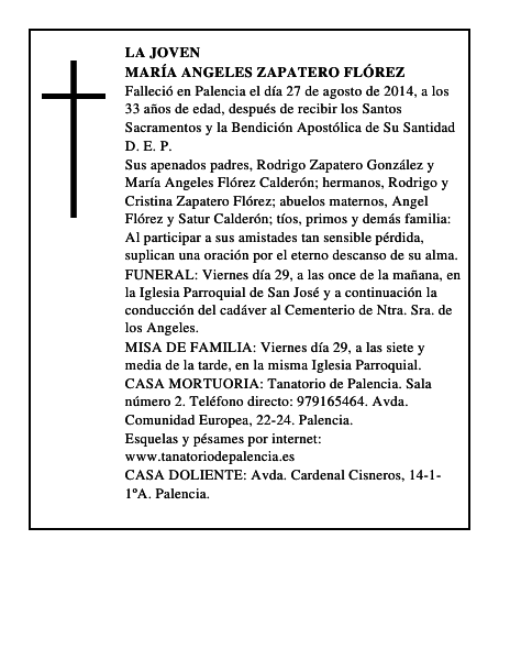 María Angeles Zapatero Flórez