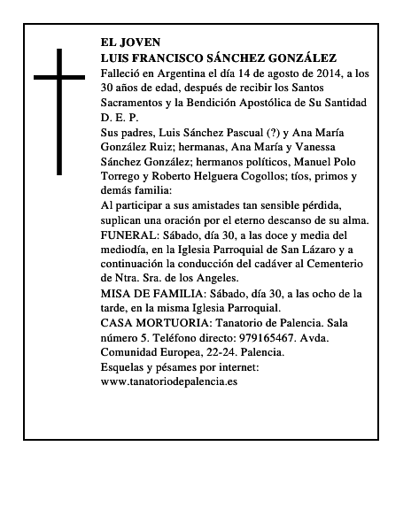 Luis Francisco Sánchez González