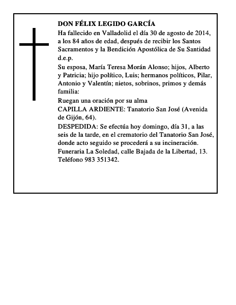 Don Félix Legido García