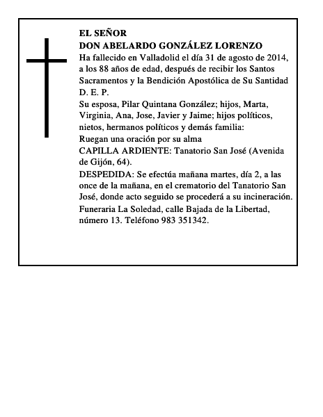 Don Abelardo González Lorenzo
