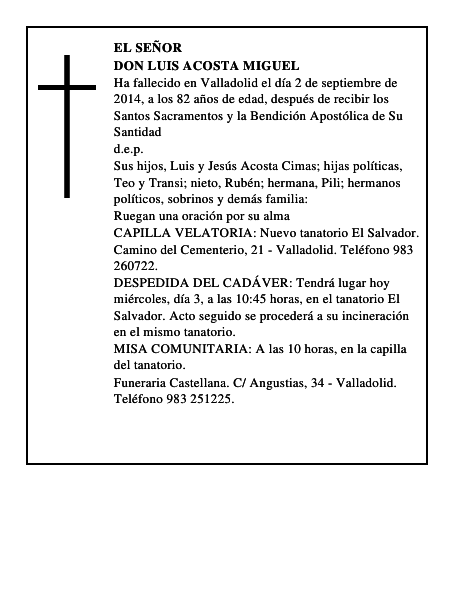 Don Luis Acosta Miguel
