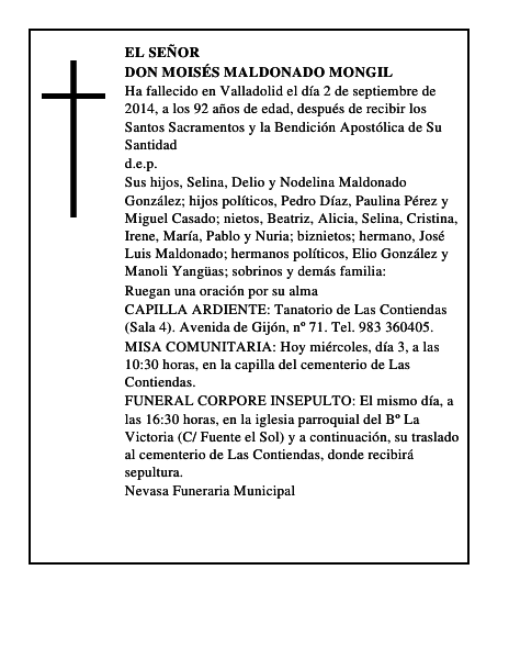 Don Moisés Maldonado Mongil