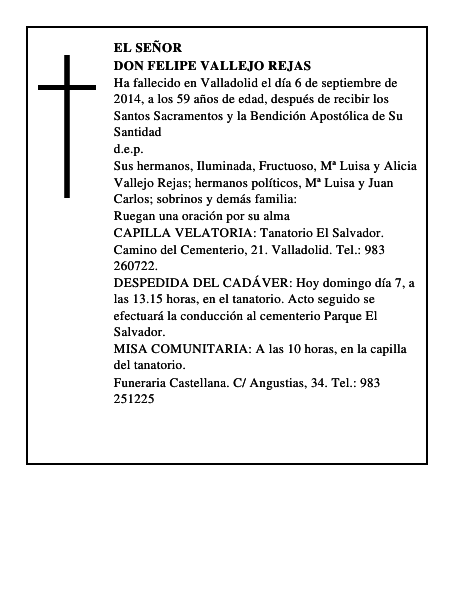 Don Felipe Vallejo Rejas