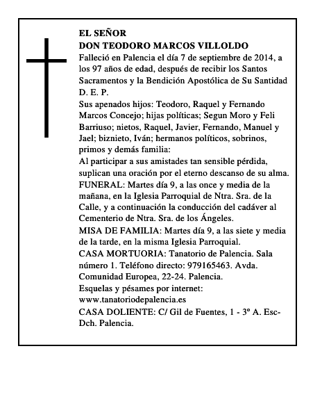 Don Teodoro Marcos Villoldo