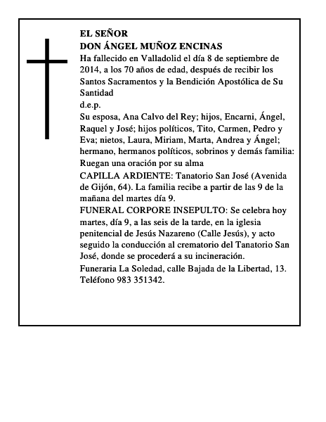 Don Ángel Muñoz Encinas