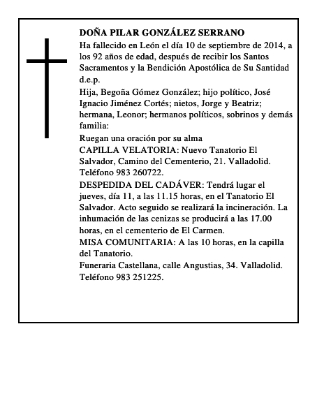 Doña Pilar González Serrano