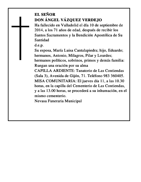 Don Ángel Vázquez Verdejo
