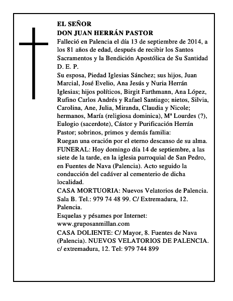 Don Juan Herrán Pastor