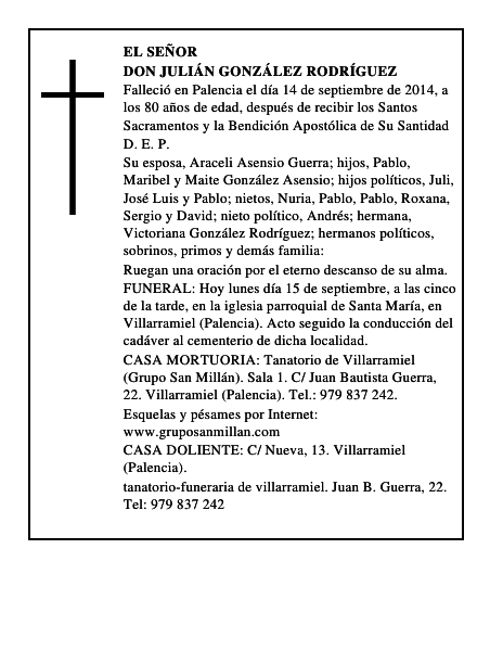 Don Julián González Rodríguez