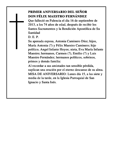 Don Félix Maestro Fernández