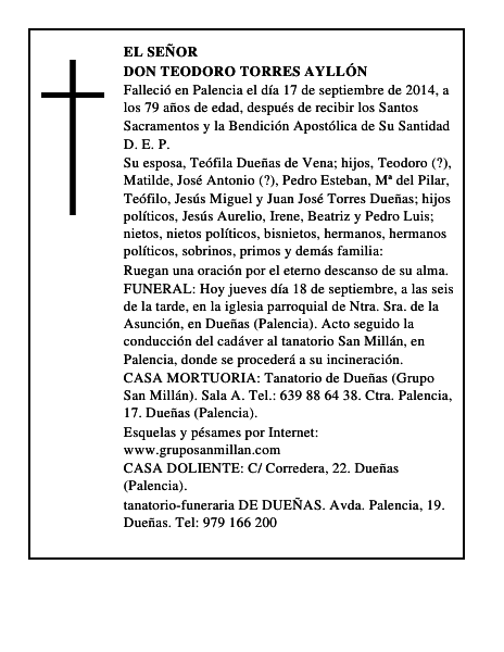 Don Teodoro Torres Ayllón