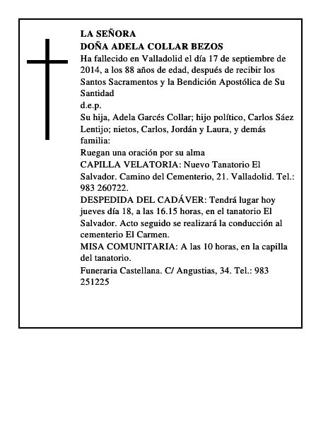 Doña Adela Collar Bezos