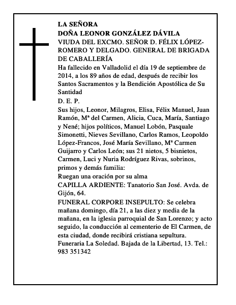 Doña Leonor González Dávila