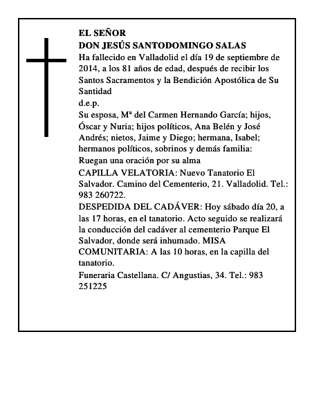 Don Jesús Santodomingo Salas