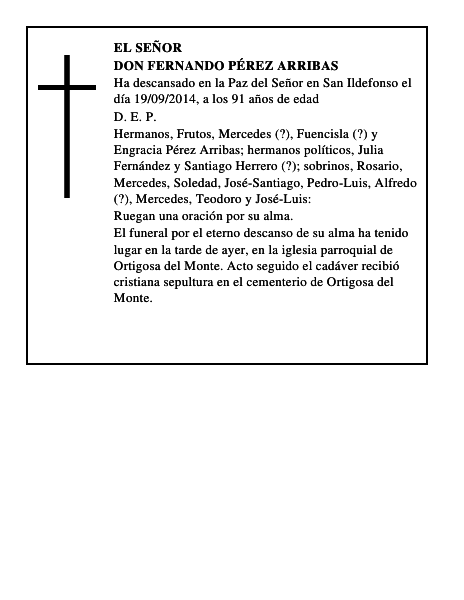 Don Fernando Pérez Arribas