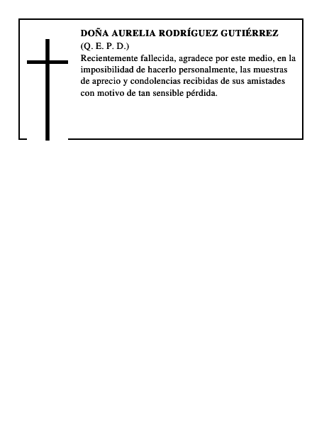 Doña Aurelia Rodríguez Gutiérrez
