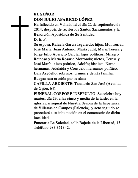 Don Julio Aparicio López