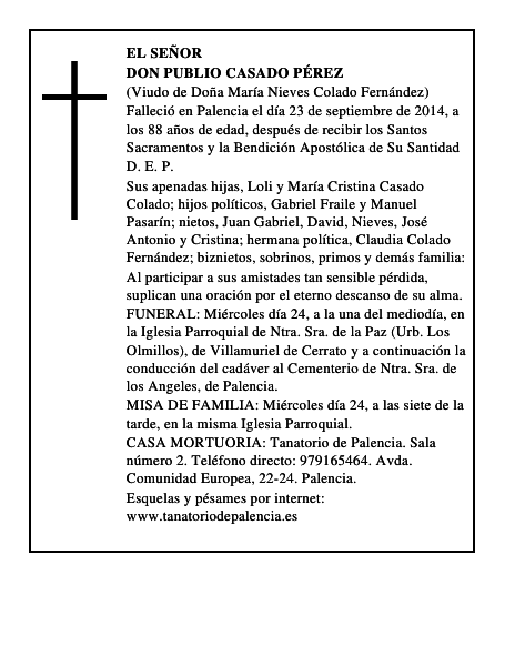 Don Publio Casado Pérez