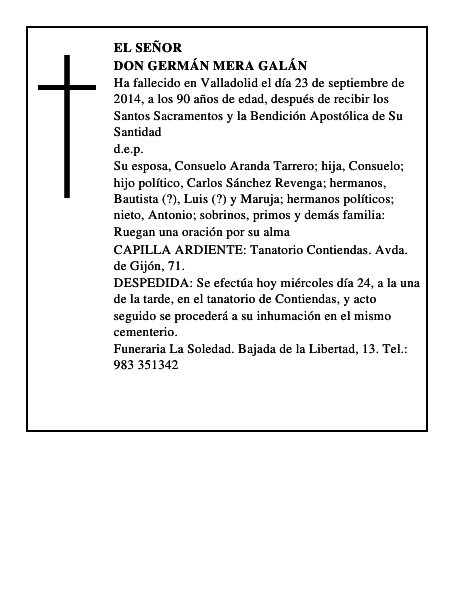 Don Germán Mera Galán