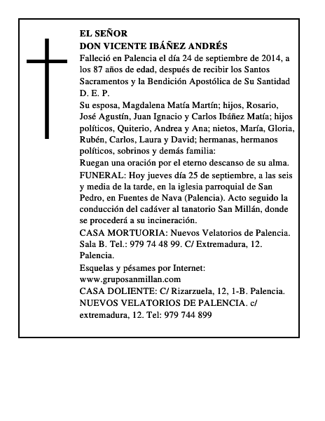 Don Vicente Ibáñez Andrés