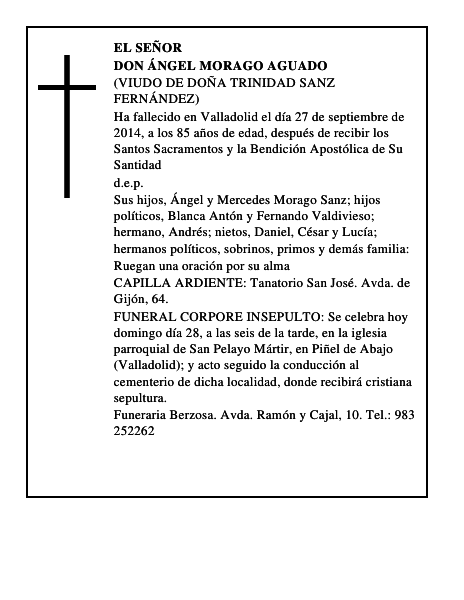 Don Ángel Morago Aguado