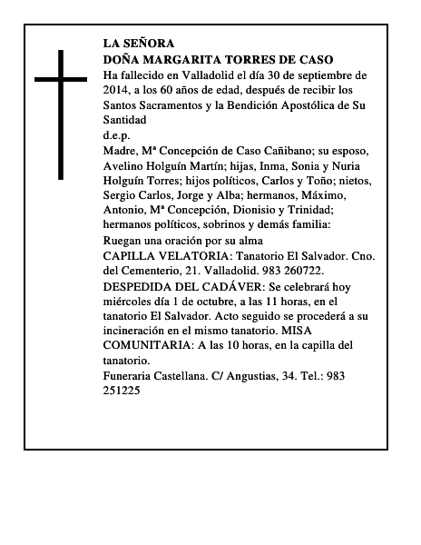 Doña Margarita Torres de Caso