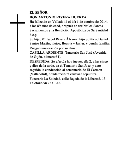 Don Antonio Rivera Huerta