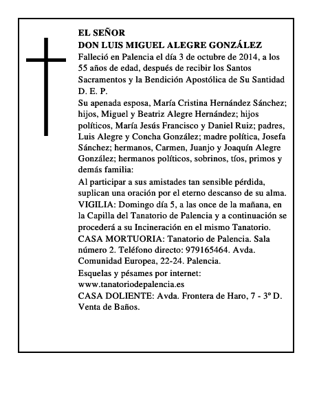 Don Luis Miguel Alegre González