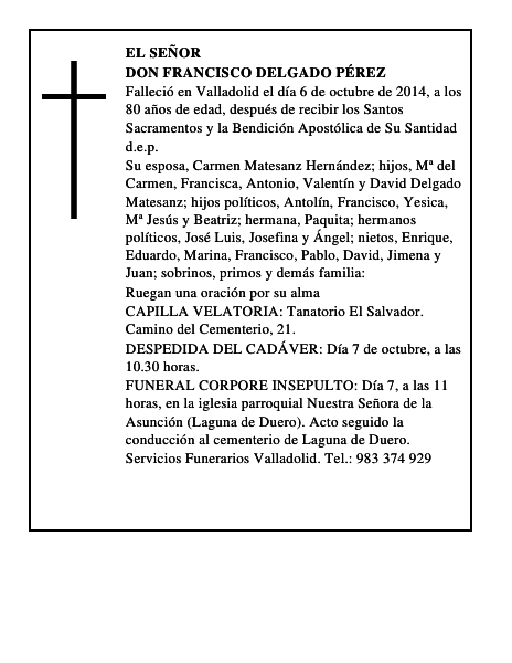 Don Francisco Delgado Pérez