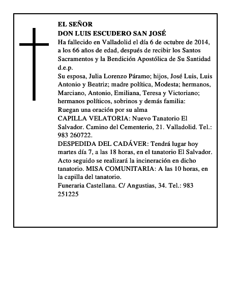 Don Luis Escudero San José