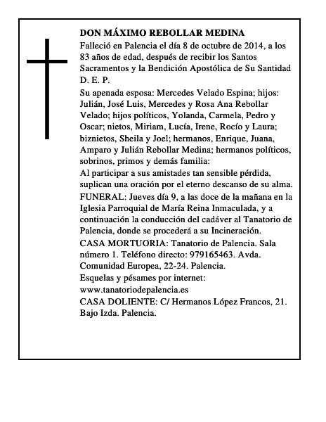 Don Máximo Rebollar Medina