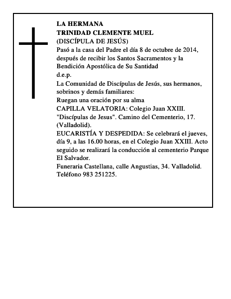 Trinidad Clemente Muel