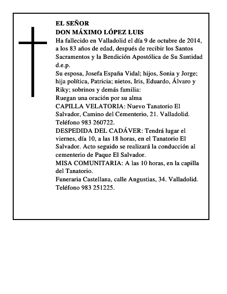 Don Máximo López Luis
