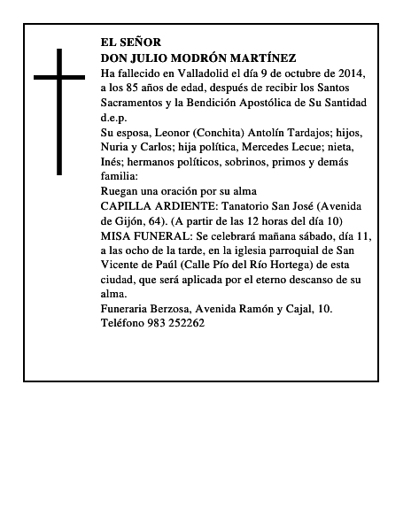 Don Julio Modrón Martínez