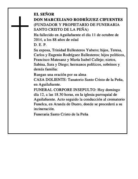 Don Marceliano Rodríguez Cifuentes