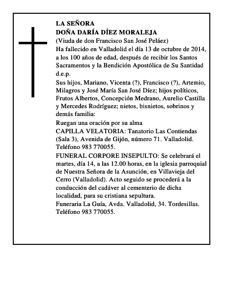 Doña Daría Díez Moraleja