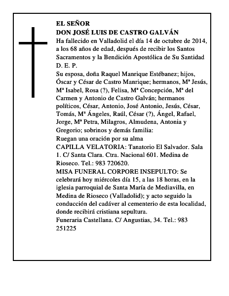 Don José Luis de Castro Galván