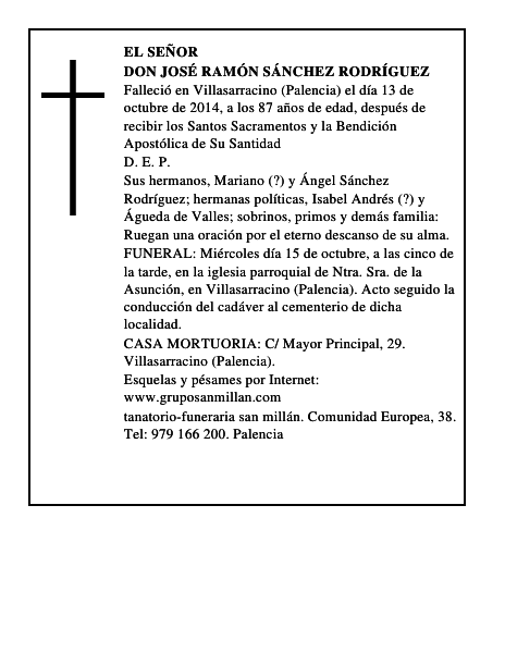 Don José Ramón Sánchez Rodríguez