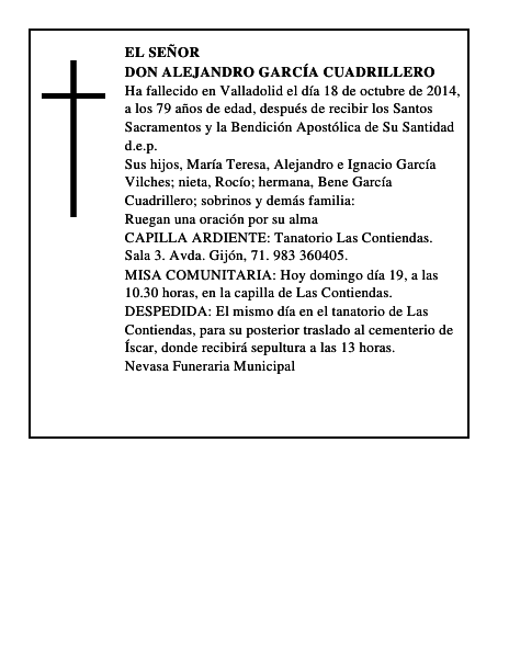 Don Alejandro García Cuadrillero